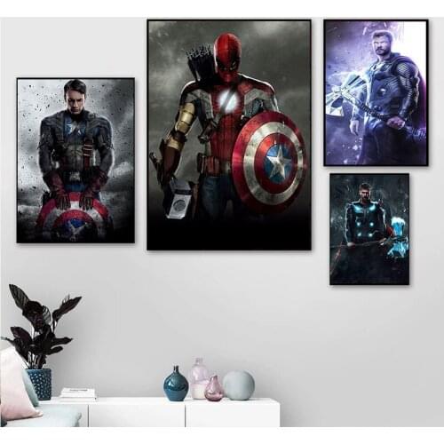 5D Diamond Painting Marvel Avengers Iron Man Spiderman Movie Poster Cross Stitch Kit Full Drill Embroidery Mosaic Art Home Decor