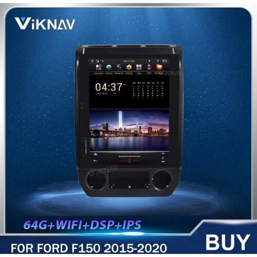 For Ford F150 2015-2020 12.1" Tesla Style Screen Car GPS Navigatio Auto Multimedia Player Radio Tape Recorder Headunit Carplay