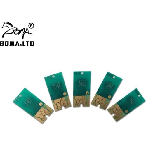 BOMA.LTD 10PCS/Lot Bulk Ink Cartridge Chips For Epson 7700 9700 7710 9710 Printer 5Color T5961 - T5694