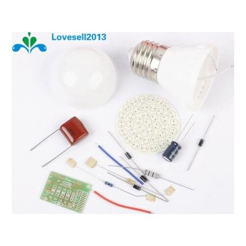 Energy-Saving 38 LEDs Lamps DIY Kits Electronic Suite
