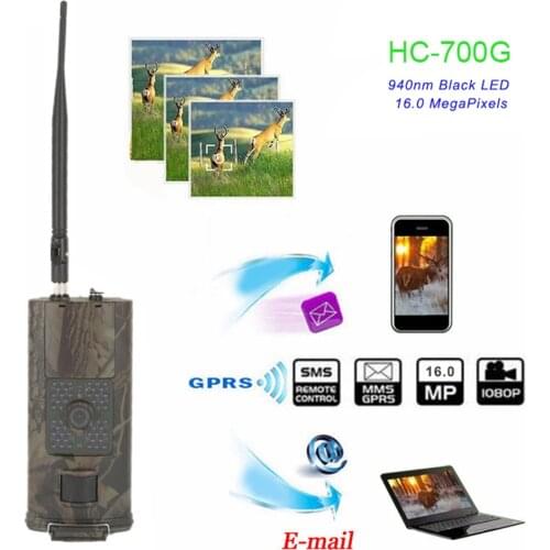 HC-700G Trail Camera Hunting Acorn Wild Gsm Deer Mini Night Vision Mms Solar 16MP Trap Photo Trap For Hunting 3G Visao Noturna