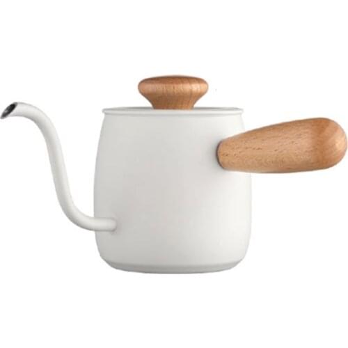 Dual purpose Coffee Kettle with Coffee Filter 200 mesh Stainless steel filter Simple Wooden Handle Japanese Set Gift Box