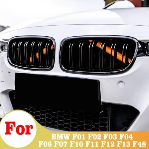 M Sport Style Front Grille Trim Strips Cover Frame Stickers For BMW F01 F02 F03 F04 F06 F07 F10 F18 F11 F12 F13 F39 F48