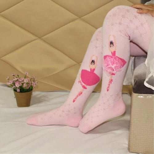 Lovely Baby Stockings Flower Ballet Leggings for Girls Princess Pantyhose Cotton Elastic Hosiery Fashion for 3-10 Yeas Kids