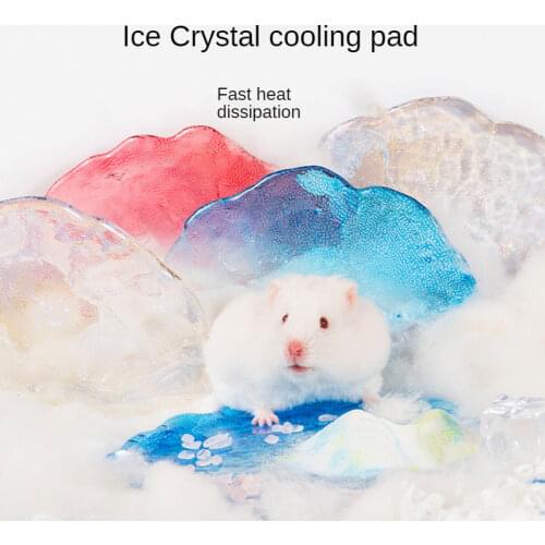 Hamster Summer Cooling Mat Hamster Nest Radiating Plate Hedgehog Chipmunk Small Animal Cooling Glass Mat Hamster Accessories
