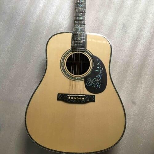 Custom Aaaa All Solid Europe Spruce Dread Nought Acoustic Electric Guitar with Fishman 301 EQ