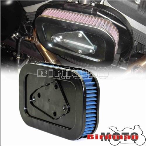 For Harley Sportster Blue Rectangular Air Filter High Flow Air Cleaner Filtration With Gasket For Sportster 883 1200 2004-2013