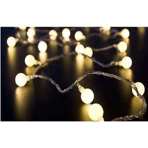 10M 80led AA battery power Frosted ball-shaped Bublle cherry led string light home/party/wedding garden Christmas decor 2 modes