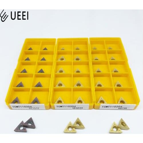 100% original 10 pcs Lathe insert TCMT110204 VP15TF UE6020 US735 High quality and hardness carbide blade For CNC turning
