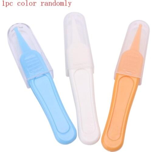 Baby Care Ear Nose Navel Cleaning Tweezers Safety Forceps Plastic Cleaner Clip Baby Care Set
