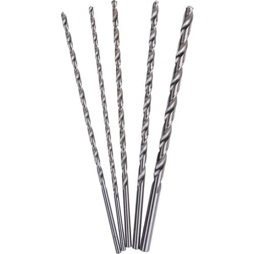 1pcs 4-8mm HSS Twist Drill Bit Extra Long 200mm Straight Shank Auger For Metal Plastic Power Tools Wood Metal Drilling Tool