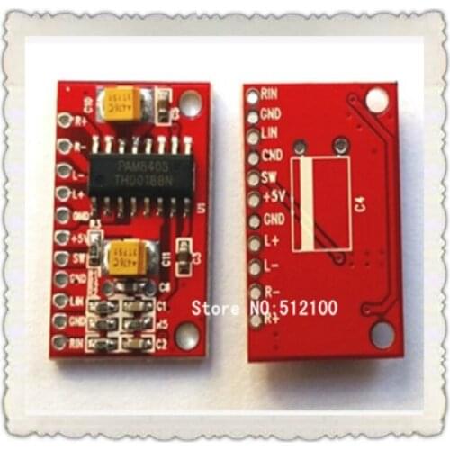 100pcs Pam8403 Ultra Mini digital power amplifier board small power amplifier board High Power 3W dual channel