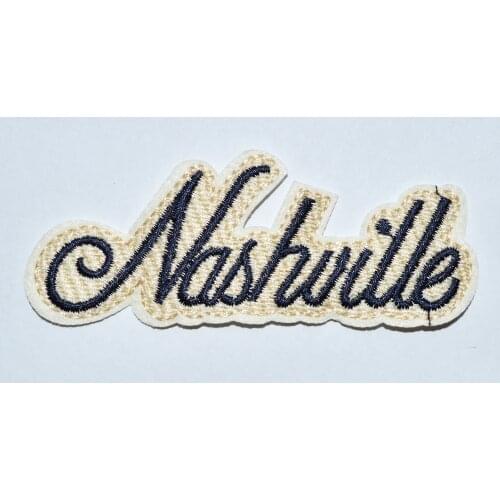 Tennessee ~ The Nashville Sound ~ Country and western music iron on patch (Size is about 10.3*3.6cm OR 7.3*2.6 cm,random)