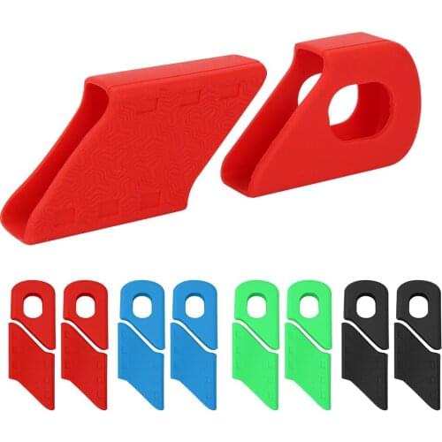 4PCS Silicone Bike Crank Protection Cover MTB Road Bike Crank Protection Sleeve Cycling Parts Accessories