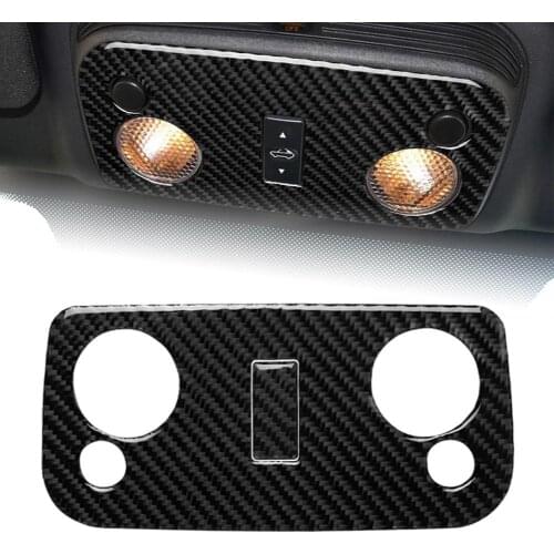 80% HOT SALES！！！Carbon Fiber Car Reading Lamp Interior Trim Cover Sticker for Ford Mustang 09-13