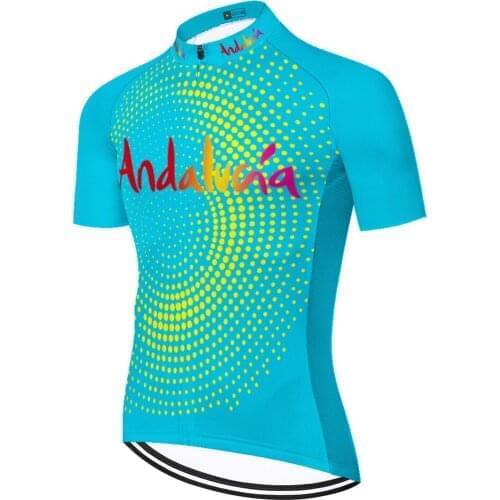 Andalucia Équipement Vélo Cyclisme Homme Camisetas Kit Masculino Mallot Maillot Ciclismo Hombre Verano Maglia Ciclismo Uomo
