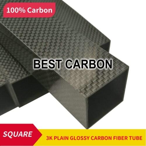 FREE SHIPPING SQUARE 30mm x 28mm x 500mm High Quality 3K Carbon Fiber Fabric Wound/winded Tube