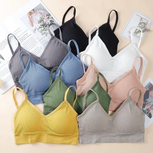 Wireless cross hollowed-out back underwear women gather beautiful chest pad wrapped chest push up bra lingerie bralette