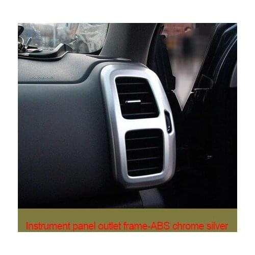 For Citroen c5 Aircross ABS chrome silver carbon fiber Left and right outlet frame 1pc