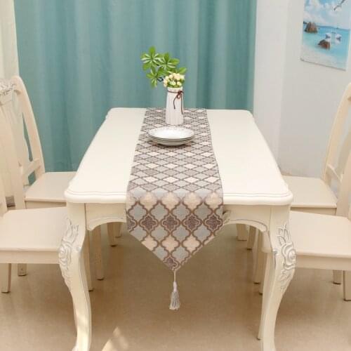 Europe Luxury Table Runner chemin de table Table Runners for Wedding Party camino de mesa tafelloper Geometric Tablecloth Bed