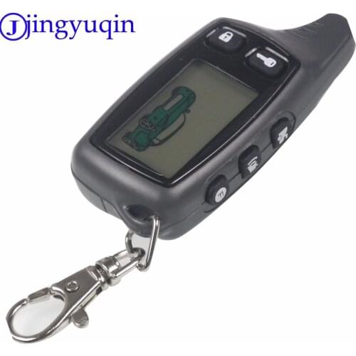 Jingyuqin Remote For Tomahawk TW9010 LCD Remote Controller Two Way Car Alarm System Russian 9010 keychain Fob