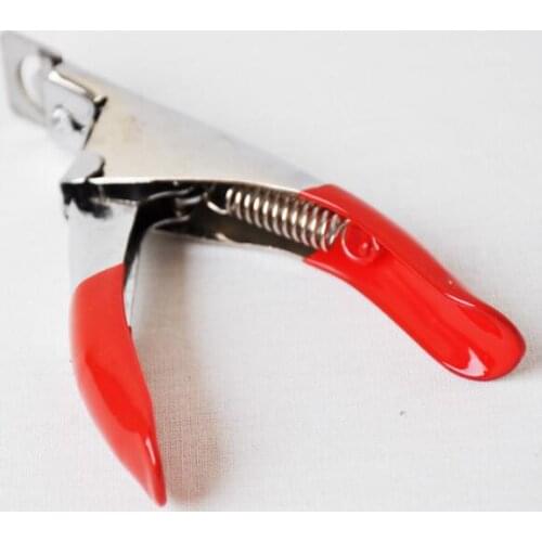 False Nail Tips Trimmer Nails Manicure Clipper Cutter Nail Tool Stainless Steel Blue