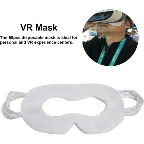50PCS VR Mask Disposable Face Cover Mask Non-woven Sanitary Mask For Eye Infections Prevention Suitable For All VR Headsets