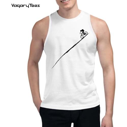 New Fashion Men Summer Tank tops Bicycle Cycling Mountain Bike MTB Downhill Cyclist print male Waistcoat casual Streetwear Vest