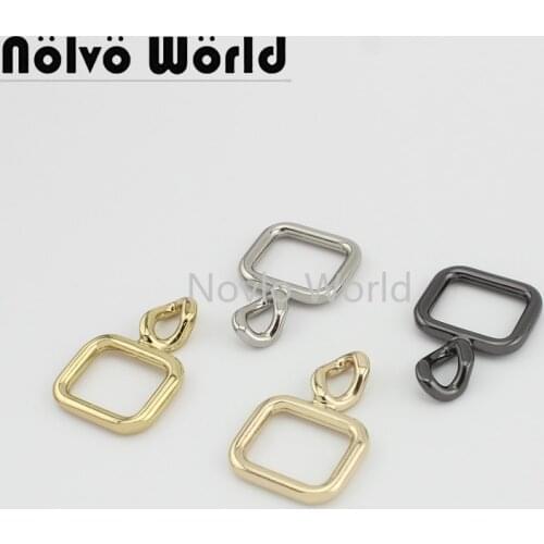 6 pieces test, inner width 16.5*13mm, metal hanger connectors hardware handbag purse handle chain connector diy accessories
