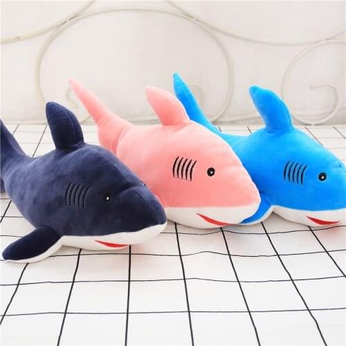 Cute baby shark plush toys 40cm length Wedding doll small children birthday gift Pillow Stuffed Animal toys