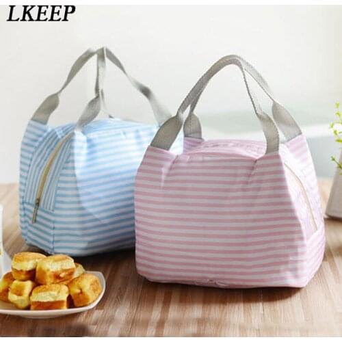Fashion Portable Insulated Oxford Cloth Print lunch Bag Thermal Food Picnic Lunch Bags for Women kids Men Lunch Box Bag Tote