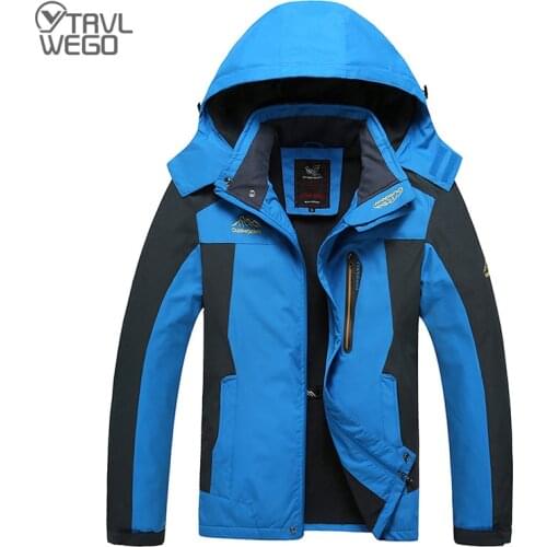 TRVLWEGO 13 Degree Camping Hiking Jacket Men Autumn Outdoor Sports Coats Climbing Trekking Windbreaker Travel Waterproof
