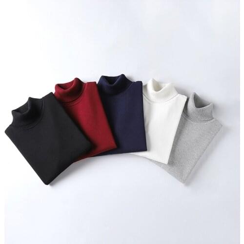 2020 New Autumn Winter Mens Warm Turtleneck Sweater High Quality Fashion Casual Comfortable Pullover Thick Sweater Male Brand