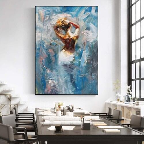 Henry Asencio Abstract Woman Back Famous Art Canvas Print Painting Living Room Wall Picture Home Decoration Poster