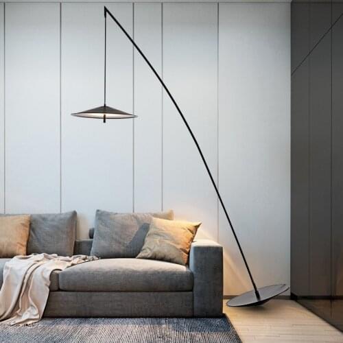 Nordic post modern net red fisherman lamp no one falls fishing living room floor lamp simple exhibition hall led bedroom study