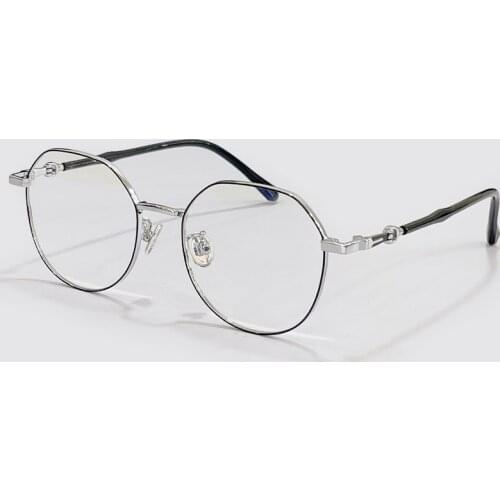 2021 New All-Match Square Women Men Spectacle Eyeglass Brand Designer Alloy Acrylic Optical Frame Gafas De Mujer