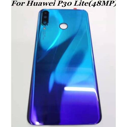 Original for Huawei P30 lite（48MP） Battery Back Cover with camera glass cover flash camp Back Door Cover for P30 Lite Phone