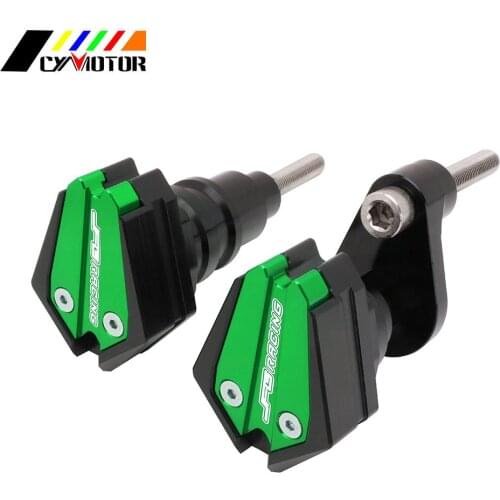 Motorcycle CNC Front Frame Slider Falling Anti Crash Pads Engine Protector Guard For KAWASAKI ZX6R ZX 6R ZX-6R 2005 2006 05 06