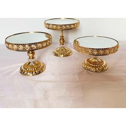 1pcs Cake Stand, Dessert Cupcake Pastry Candy Display Plate for Wedding Event Birthday Party, Round Metal Pedestal Holder