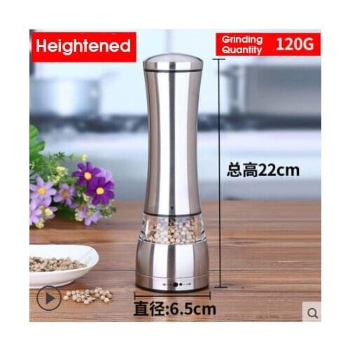 Stainless Steel Manual Pepper Mill moedor de pimenta malt kitchen garlic Salt and Pepper Grinder glass moledor molino de sal