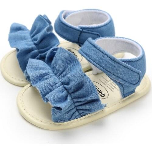Summer Baby Sandals for Girls Newborn Dot Bow Princess Baby Girl Shoes Cotton Sandals Baby Girl Shoes