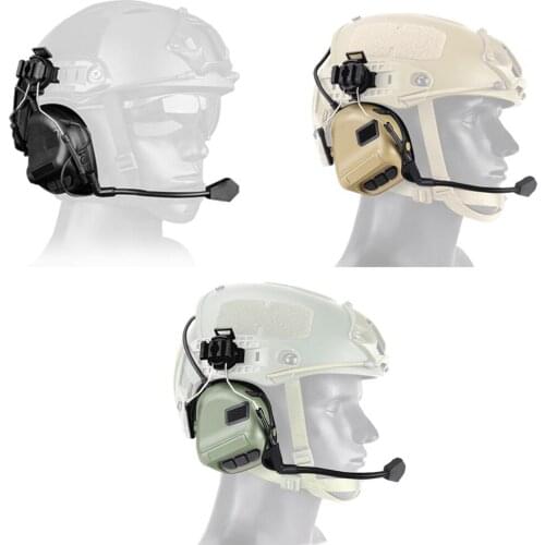 Tactical Helmet Electronic Shooting Earmuff Anti-noise Headphone Sound Amplification Hearing Protection CommunicationAccessories