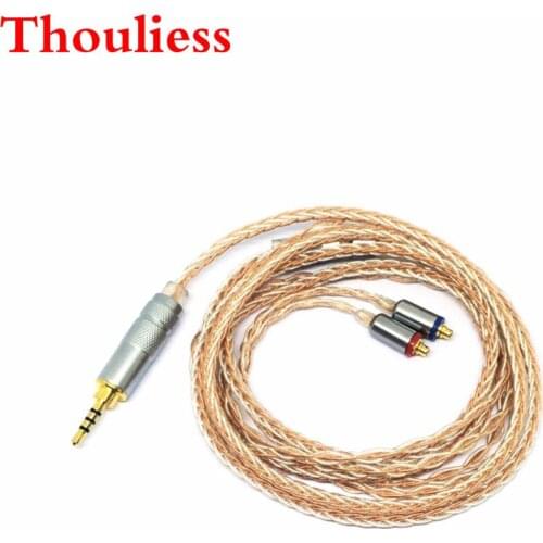 Thouliess DIY MMCX 2.5mm 1.2m Earphone Balanced Upgrade Cable For XBA-Z5/A3/A2/300AP Se535 SE846 SE315 SE215 UE900
