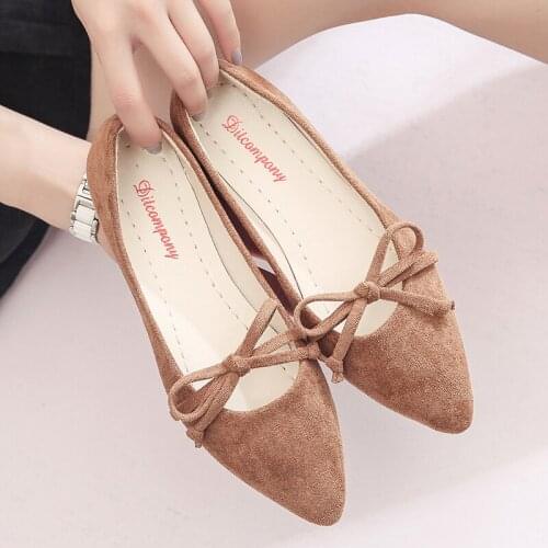 Shallow mouth single shoes Women pointed Toe Work Shoes Women loafers shoes 2020 spring fashion Grandma Shoes Comfortable U15-63