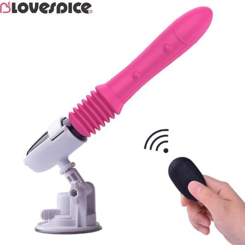 Thrusting Dildo Vibrator Automatic G spot Vibrator with Suction Cup Sex Toy for Women Hand-Free Sex Fun Anal Vibrator for Orgasm