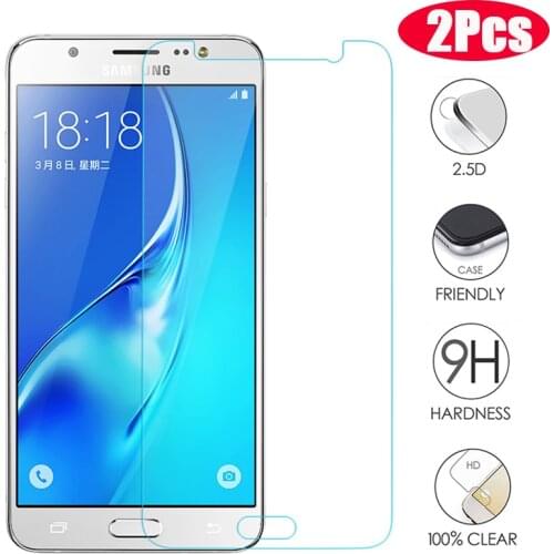 2Pcs 9H Tempered Glass For Samsung Galaxy J3 J5 J7 2017 2016 Screen Protector For Samsung S7 S6 A5 A6 A7 A8 Plus 2018 Glass Film