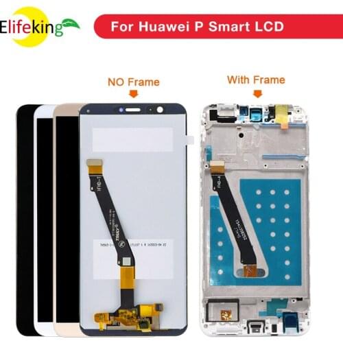 For Huawei P Smart LCD Display Touch Screen Digitizer Assembly With Frame FIG LX1 LA1 LX2 LX3 Screen Mobile Phone Replacement