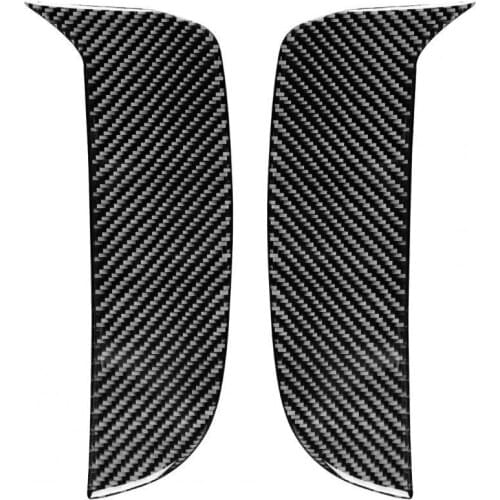 1 Pair Carbon Fiber Fog Light Eyelid Trim Fog Lamp Eyebrow Stripe Cover Sticker for Porsches Macan-Cayenne 18-21 L/R Drive