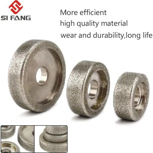 50/60/80mm Electroplate Diamond Grinding Wheel Stone Sharpener Grinding Wheel Rotary Tool for Marble Granite 1Pc