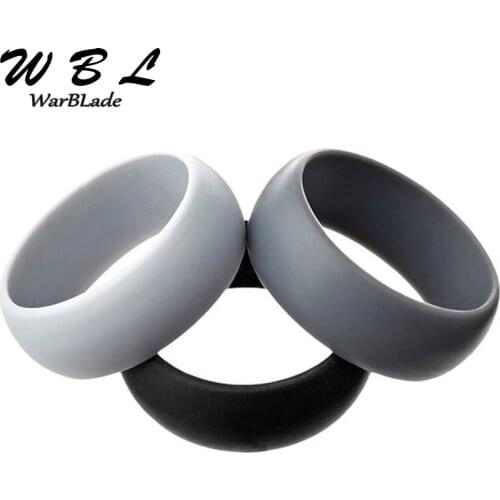 3pct Food Grade FDA Silicone Ring 6-12 Size For Men Women Wedding Bands Hypoallergenic Crossfit Flexible Rubber Finger Rings